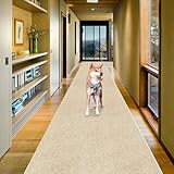 JAYFAN フローリングマット 40cm*200cm グレ 吸着カーペット ランナー型