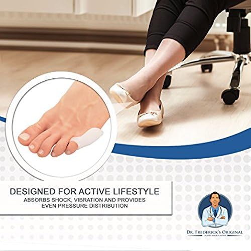 Miniatura 5 de Dr Fredericks Original Almohadilla para juanete de sastre - 4 almohadillas - Almohadilla para juanetes de gel suave - Cubierta - Protector - Alivio