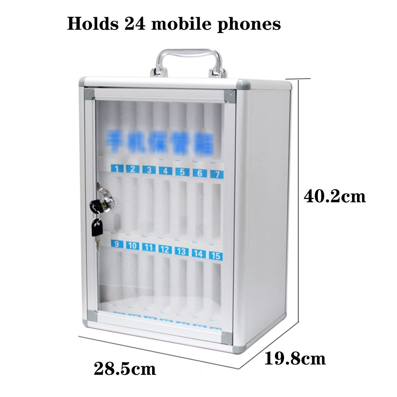 Letto Sicuro per Telefono Cellulare Cassetta di Sicurezza con Serratura Portaogtti per Studenti e Laboratorio nizer per Dispositivi Elettronici