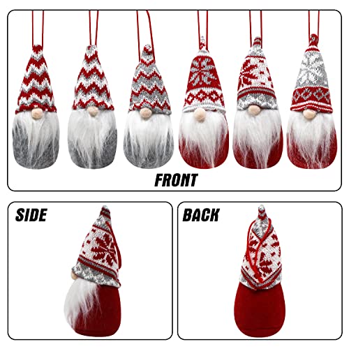 JOYIN-6-PCS-Christmas-Swedish-Santa-Tomte-Plush-Gnome-Christmas-Ornaments-for-Hanging-and-Tabletop-Christmas-Decorations JOYIN 6 PCS Christmas Swedish Santa Tomte Plush Gnome Christmas Ornaments for Hanging and Tabletop Christmas Decorations