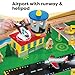 KidKraft Waterfall Mountain Wooden Train Set & Table with 120 Pieces, 3 Storage Bins