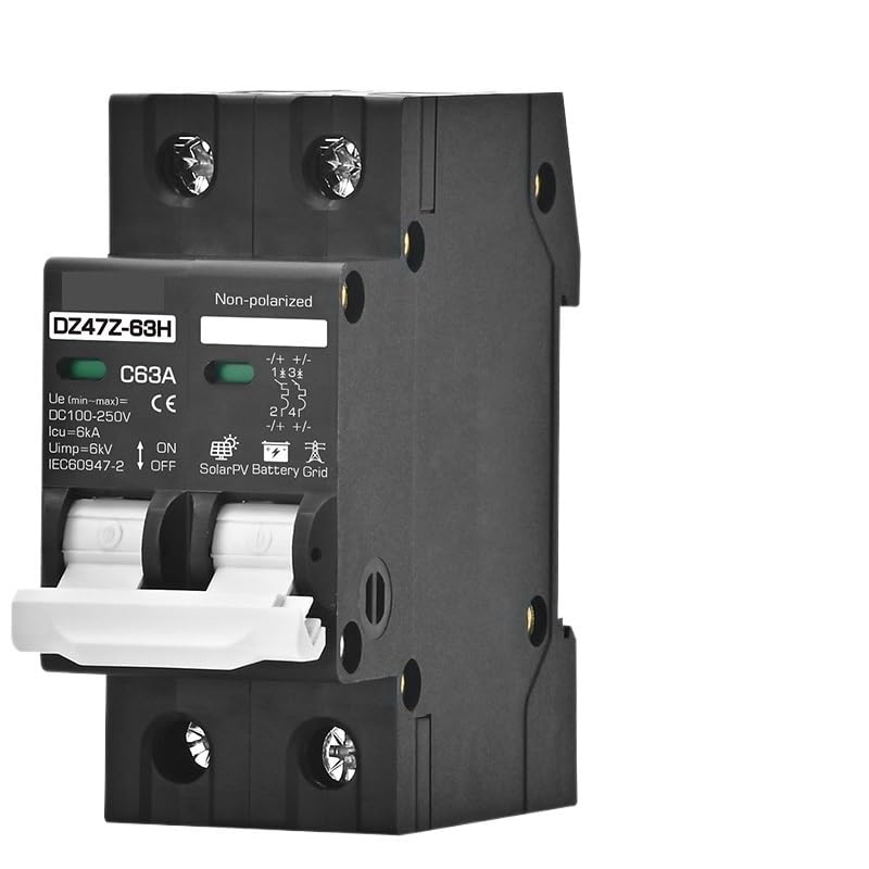 Disjoncteur bipolaire CC 25A pour protection circuit photovoltaïque 500V