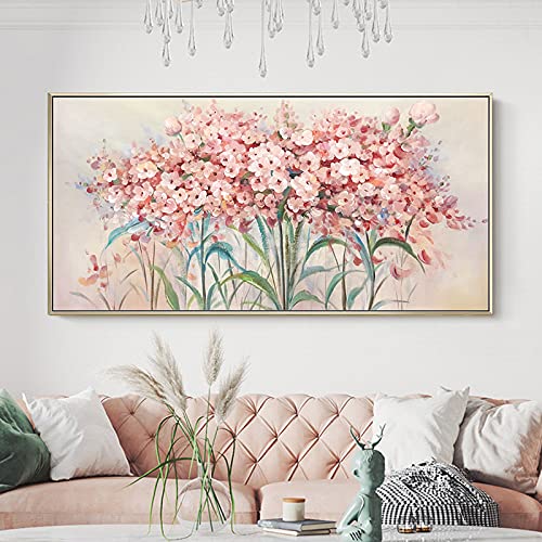 Décoration murale géante fleur rose pour habiller un grand mur vide