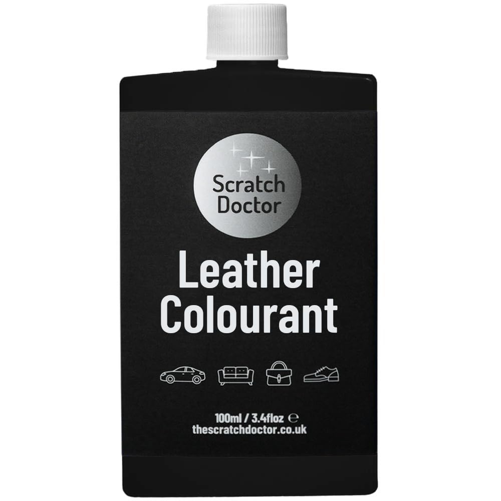 Scratch Doctor Leather Colourant Restore & Repair Leather Faux Vinyl Paint for Furniture Sofas Car Seats Shoes Handbags (Black, 500ml) — view 35