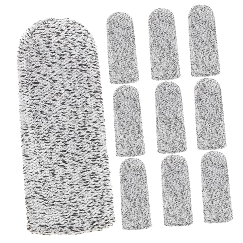 FRCOLOR 10pcs Anti-Cut Finger Cot Anti Cut Finger Covers Anti Cut Finger Protectors Glass Cut to Size Cloth Finger Cots Finger Sleeves Finger Guards Cut Resistant Work Thumb Hppe Shield