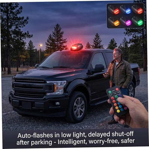 Luces solares de cabina para evitar cables en el techo de camionetas 2