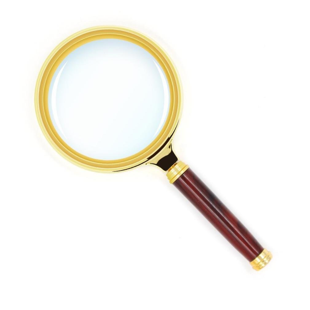 Spritumn Magnifier Antique Mahogany Handle 10X Lens Reading Magnifying Glass for Books, Newspapers, Maps, Coins, Jewellery, Hobbies & Crafts
