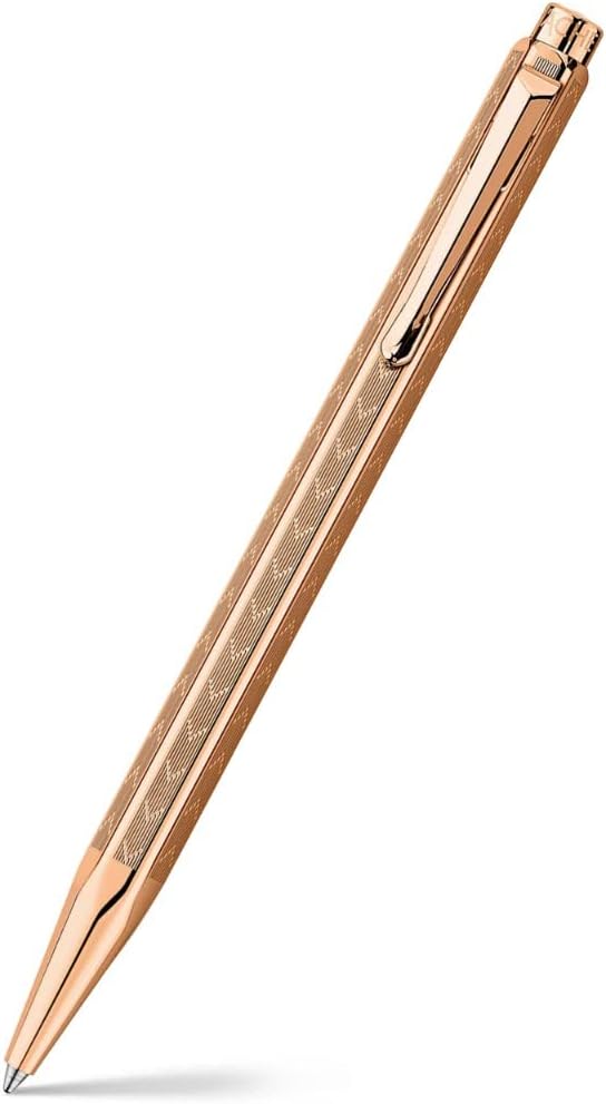 Caran D'Ache Ecridor Chevron Rose Gilded Ballpoint Pen Rose Gold