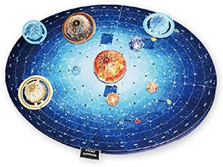 AILEE 3D Puzzle Solar System Eight Planets DIY Assembled Stereo Planet Satellite Handmade Display Model