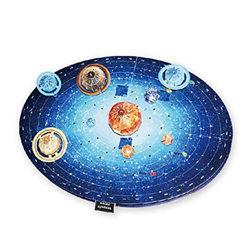 AILEE 3D Puzzle Solar System Eight Planets DIY Assembled Stereo Planet Satellite Handmade Display Model