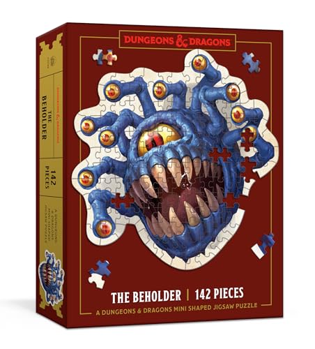 Clarkson Potter Dungeons & Dragons Mini Shaped Jigsaw Puzzle: The Beholder Edition: 142-Piece Collectible Puzzle for All Ages