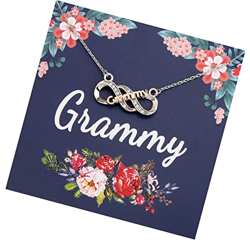 LQRI Grandmother Necklace - Grandma Birthday Jewelry - Best Grammy Ever Gift - Mother's Day Gift