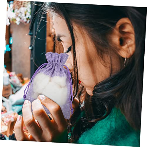 10 bolsas vacías reutilizables de organza para almacenamiento miniatura 4