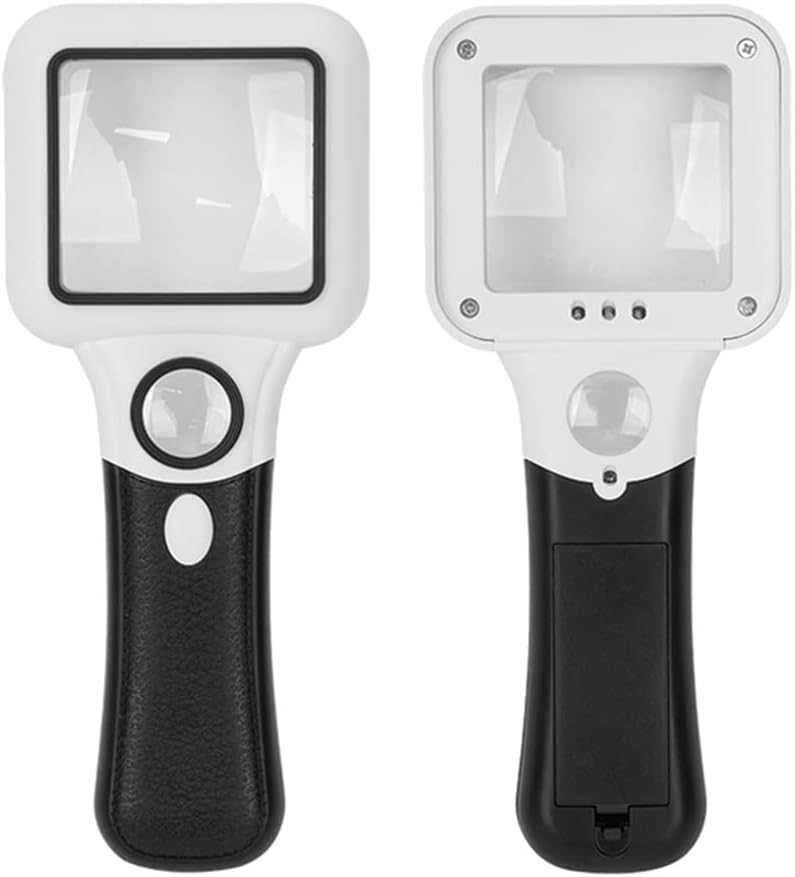 Reading Light Magnifying Glass with Jewelry Inspection Notes Handheld Tool Repair Magnification image 2