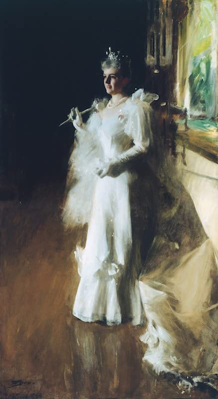 Toile peinture murale Mme Potter Anders Zorn affiche impression salon 60x90cm