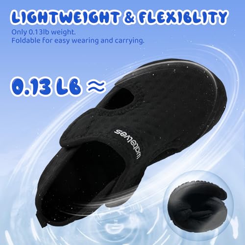 Image of WateLves Kids Water Shoes Toddler Girls Boys Barefoot Non-Slip Quick Dry Aqua Socks for Beach Swim Walking
