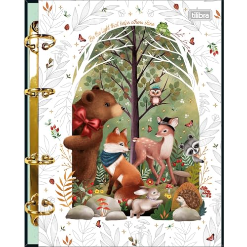 Tilibra - Caderno Argolado Cartonado Colegial Loveland 80 Folhas