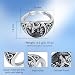 Imagen de Eusense Anillo con Nudo Celta y Lobo Anillos con Lobos Regalos con Animales para Hombres y Mujeres