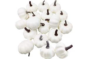 18 PCS Artificial Pumpkins, Mini 2.17in Dummy Pumpkins for Personalized Fall Canvas...