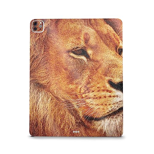 Image of MightySkins Carbon Fiber Skin Compatible with Apple iPad Pro 12.9 inch M2 6th Gen (2022) Full Wrap Kit - Lion Pride | Protective, Durable Textured Carbon Fiber Finish | Easy to Apply | Made in The USA