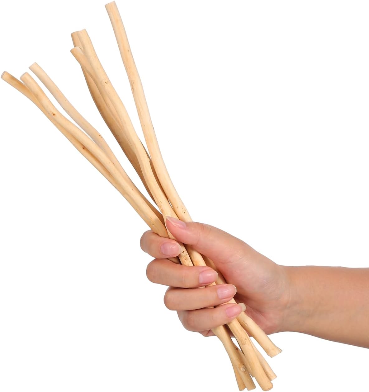 50pcs Natural Twigs for Craft, 11.81 inch Wood Log Sticks Driftwoods Twigs for DIY Crafts, Photo Props, Wall Decor