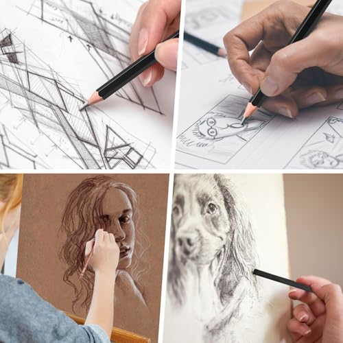 Drawing-Sketching-Pencil-Set-34-pcs-Pro-Art-Pencil-Kit-Graphite-Pencils-14B-3H-Charcoal-Pencils-Charcoal-Sticks-Stumps-Eraser-Sharpeners-Sketching-Pencils-Art-Pencils-Graphite-Pencils