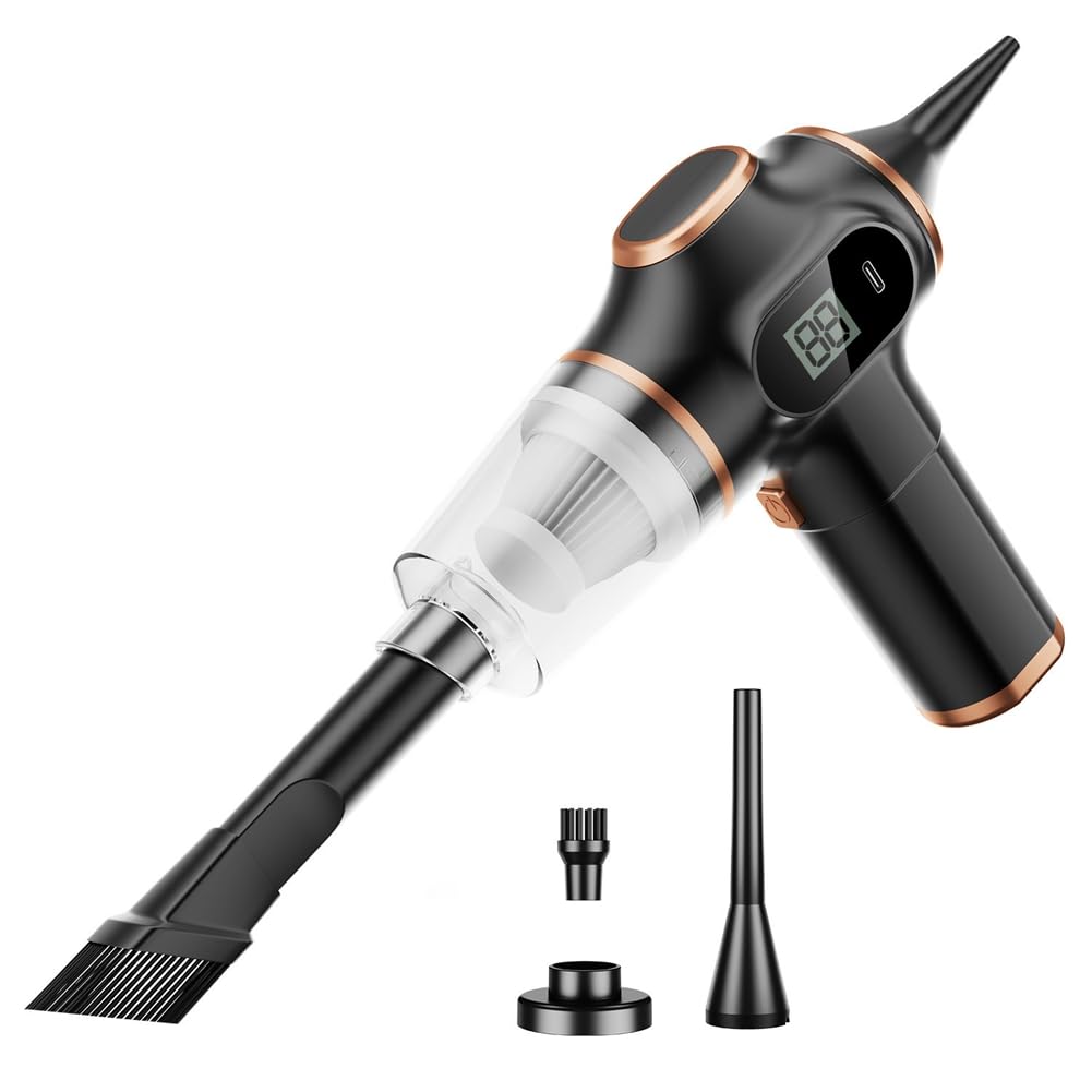 LIVASH Wireless Car Vacuum Cleaner Vacuum Cleaner Handheld Car Household Cleaning Appliance Black A