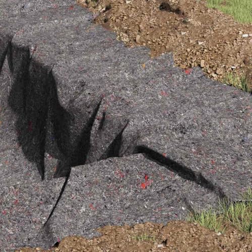 Fieltro para estanque transpirable de 1x50 m fabricado en algodón y poliéster resistente 3