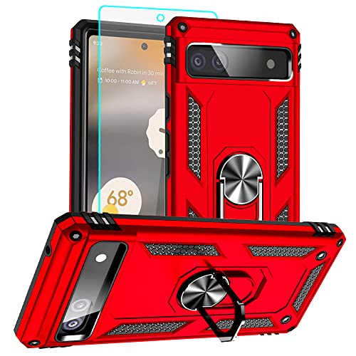 Coque Google Pixel 6a rouge idéale pour vos randonnées et chantiers