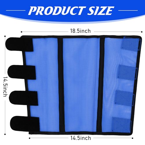 Image of Set of 12 Mesh Fly Boots for Horse Breathable Mesh Horse Boots Protective Horse Leg Loose Wraps Horse Leggings for Preventing Flies and Mosquitoes Bites
