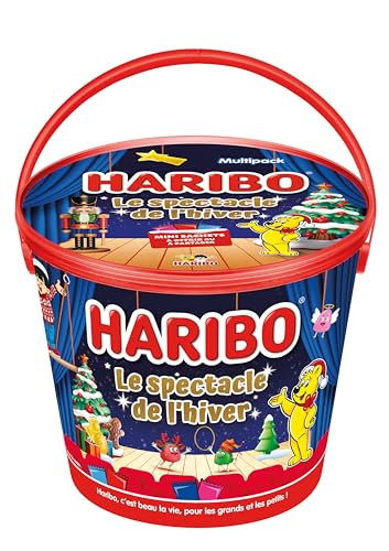 HARIBO - Seau Noël - Bonbons Sans Colorants Artificiels - 690 g