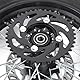 Dirt Bike Hinterrad Rand 80/100-12 Reifen- und Rand Innenrohr 15-mm-Achse mit Bremsrotor und Kettenrad