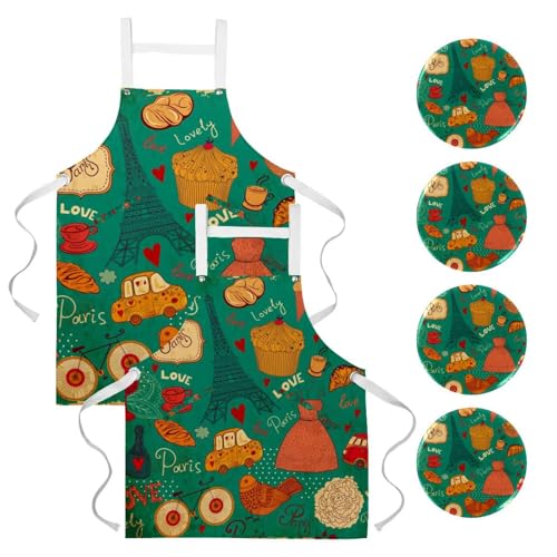 Tablier de cuisine vintage pour stopper les taches lors de la pâtisserie ou du nettoyage