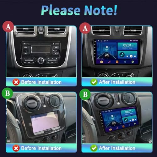 Radio Coche 2 DIN Renault Logan 2 Sandero 2 Carplay Android Auto Navegación Bluetooth 2