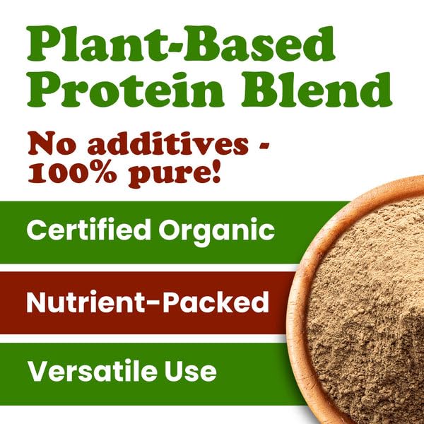 Image of Food to Live Organic Energize Chocolate Protein Mix, 8 Ounces - Plant-Based Blend with Hemp and Pumpkin Protein. Cacao, Banana and Maca Powders. Perfect for Smoothies and Shakes. Vegan, Kosher, Bulk