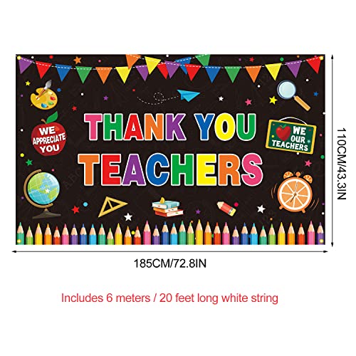 Electronikz PTFNY Thank You Teachers Backdrop Banner Teachers