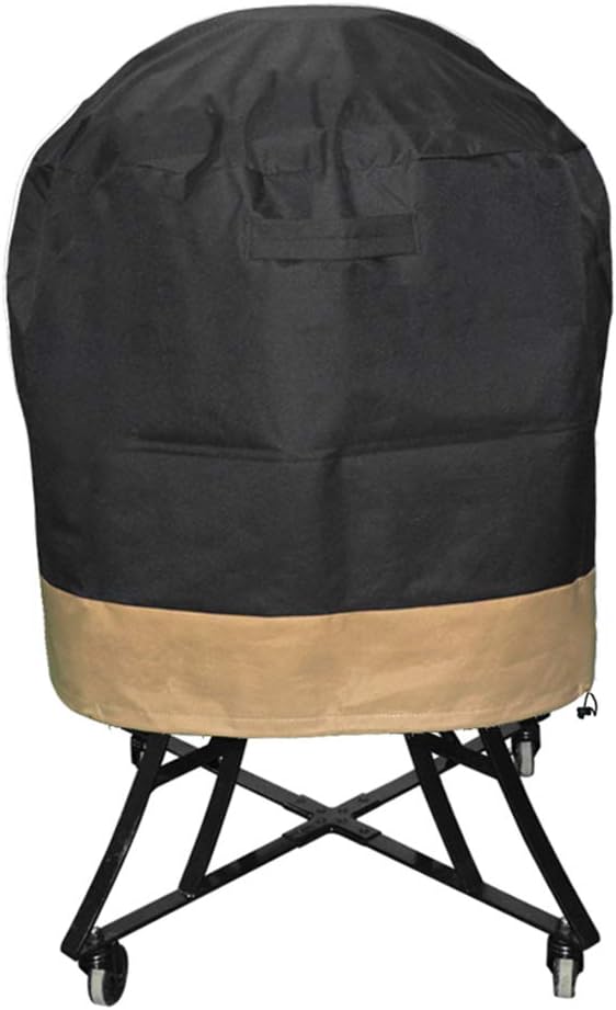 BBQ Grill Cover Fits for Kamado Joe Classic, Works for Large Big Green Egg and Other Ceramic Grills 30" Diameter, Durable and Water Resistant Material, 30" Dia X 24" H