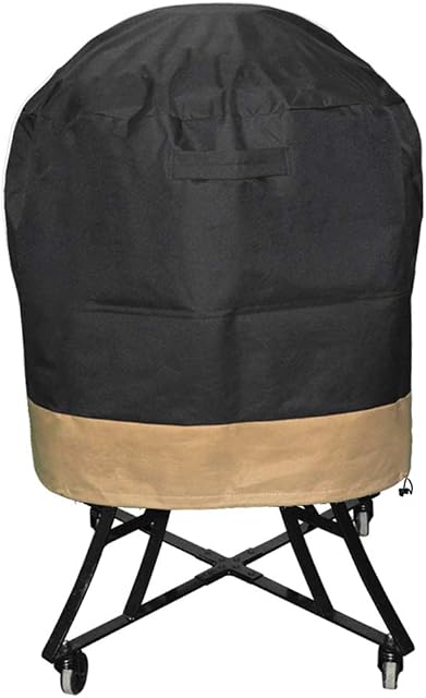 ProHome Direct BBQ Grill Cover Fits for Kamado Joe Classic, Large Big Green Egg and Other Ceramic Grills 30" Diameter, Durable and Water Resistant Material, 30" Dia X 24" H