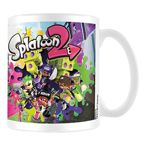 Pyramid International 2 (Team Splatoon) Taza de cerámica para café/té, papel, multicolor, 315 ml