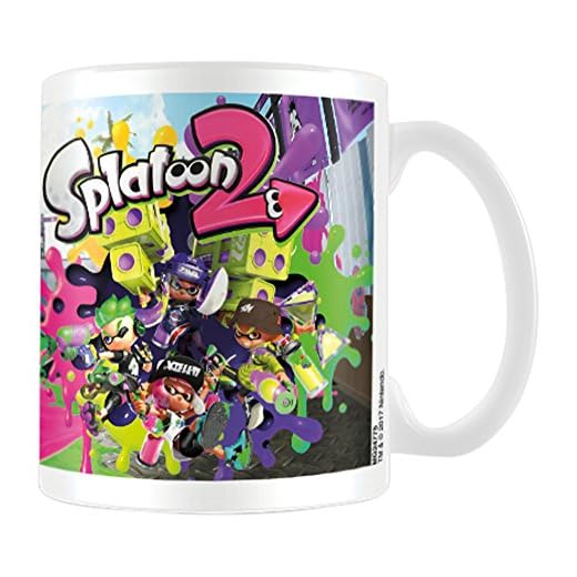 Pyramid International 2 (Team Splatoon) Taza de cerámica para café/té, papel, multicolor, 315 ml