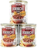Borracho Beans 3 Pack - Large Family Style 31 oz Cans (Nearly 6 Pounds Of Beans) - Made With Shiner...