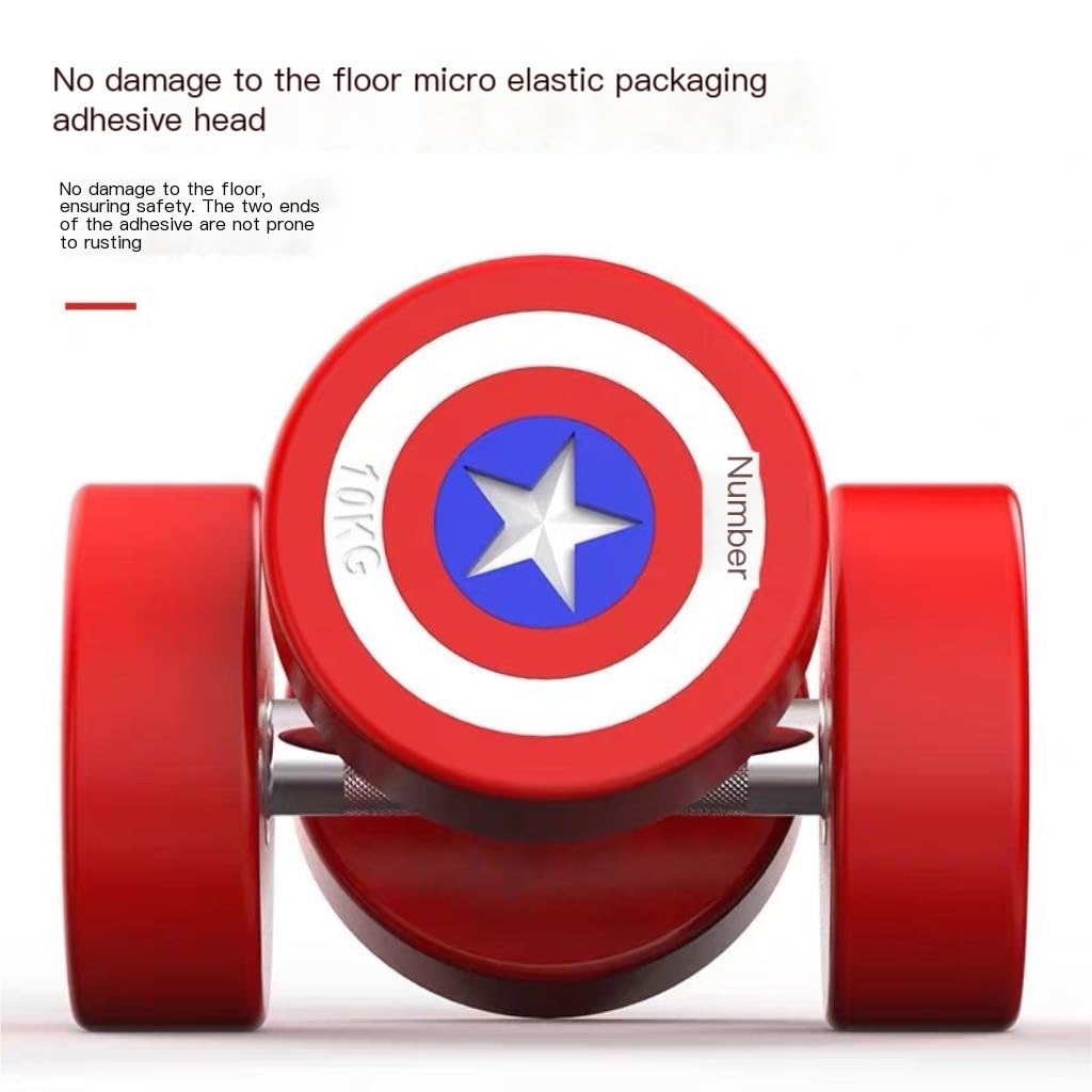 Manubri Capitan America Manubri Attrezzature per il fitness Manubri rivestiti in gomma PU per uomo e donna Palestra Sport a casa Bilanciere