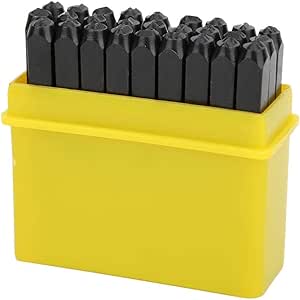 Set 36 Punzoni Per Metallo - Numeri E Lettere 3mm, In Acciaio Temprato, Per Marchiare Metalli E Legno - Foto 9
