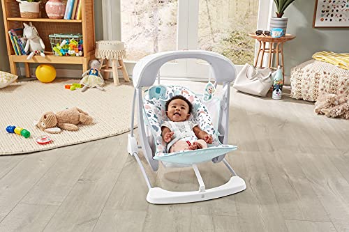 Fisher-Price Deluxe Take-Along Swing & Seat - Pacific Pebble portable swing and stationary chair for infants - Afbeelding 6