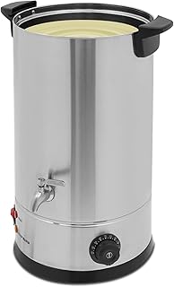 Ginelm 15L Commercial Electric Wax Melter, 304 Stainless Steel Wax Melting Pot with Auto Shut-Off & Keep-Warm for Candle/Soap Making (Salon or Home Use)​