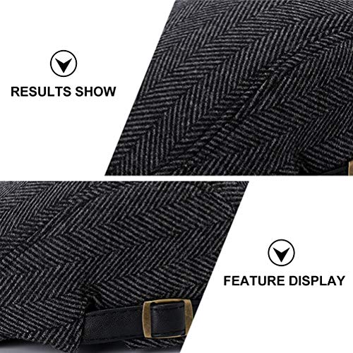 1 Unidade Boné Masculino Chapéus De Jornaleiro Chapéu De Lã Masculino Atingiu o Pico Boné Boné Ponti