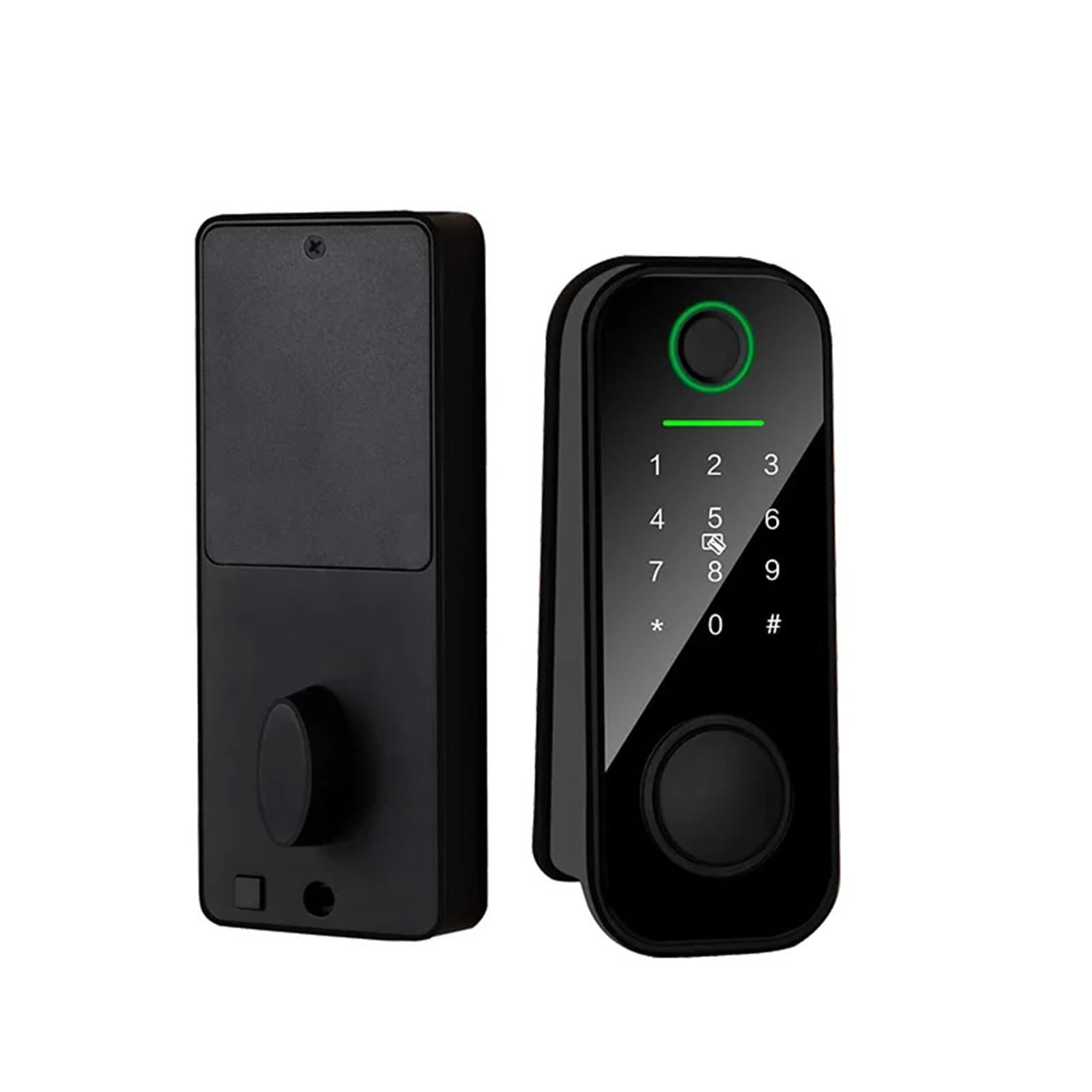 Smart Door Lock, Fingerprint Door Lock Bluetooth Smart Lock App Remote Unlocking Password Lock Electronic Door Lock