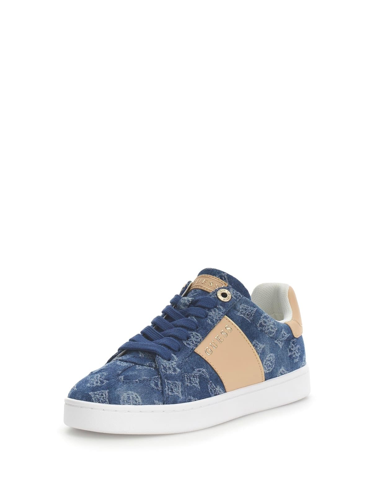 Guess Blue Sneakers, Female, 6 Uk, Jrone 4G Logo Sneaker