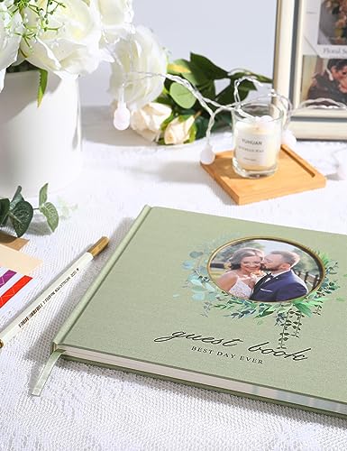 Image of molekaus Wedding Guest Book Hardcover 8 inch x 10 inch,100 Pages