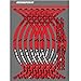 PSLER® Moto Roues Jantes Autocollant pour HORNET (Rouge)